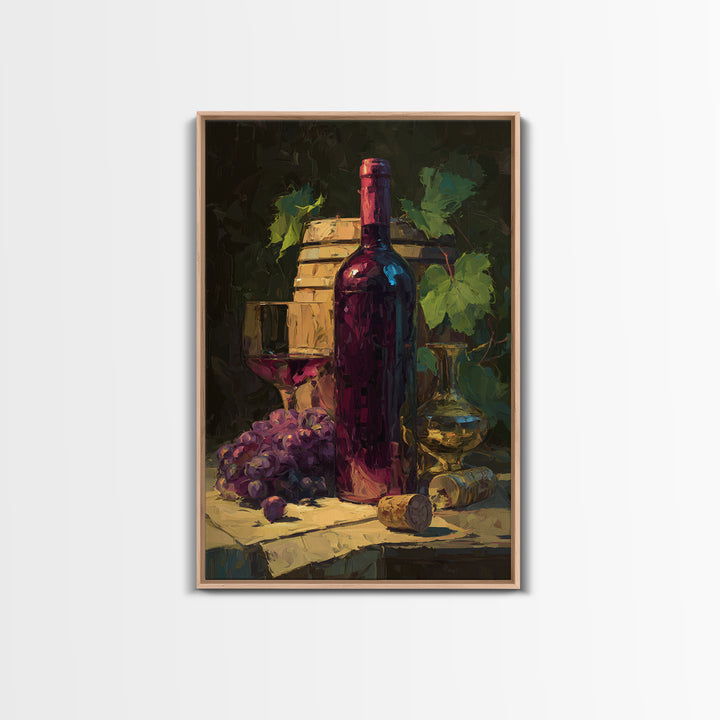 Red Wine Swirl Abstract Framed Canvas Print, Winery Art, Kitchen Art, Winery Decor, Abstract Art, Vineyard, Living Room Art, WIN-2x3-63