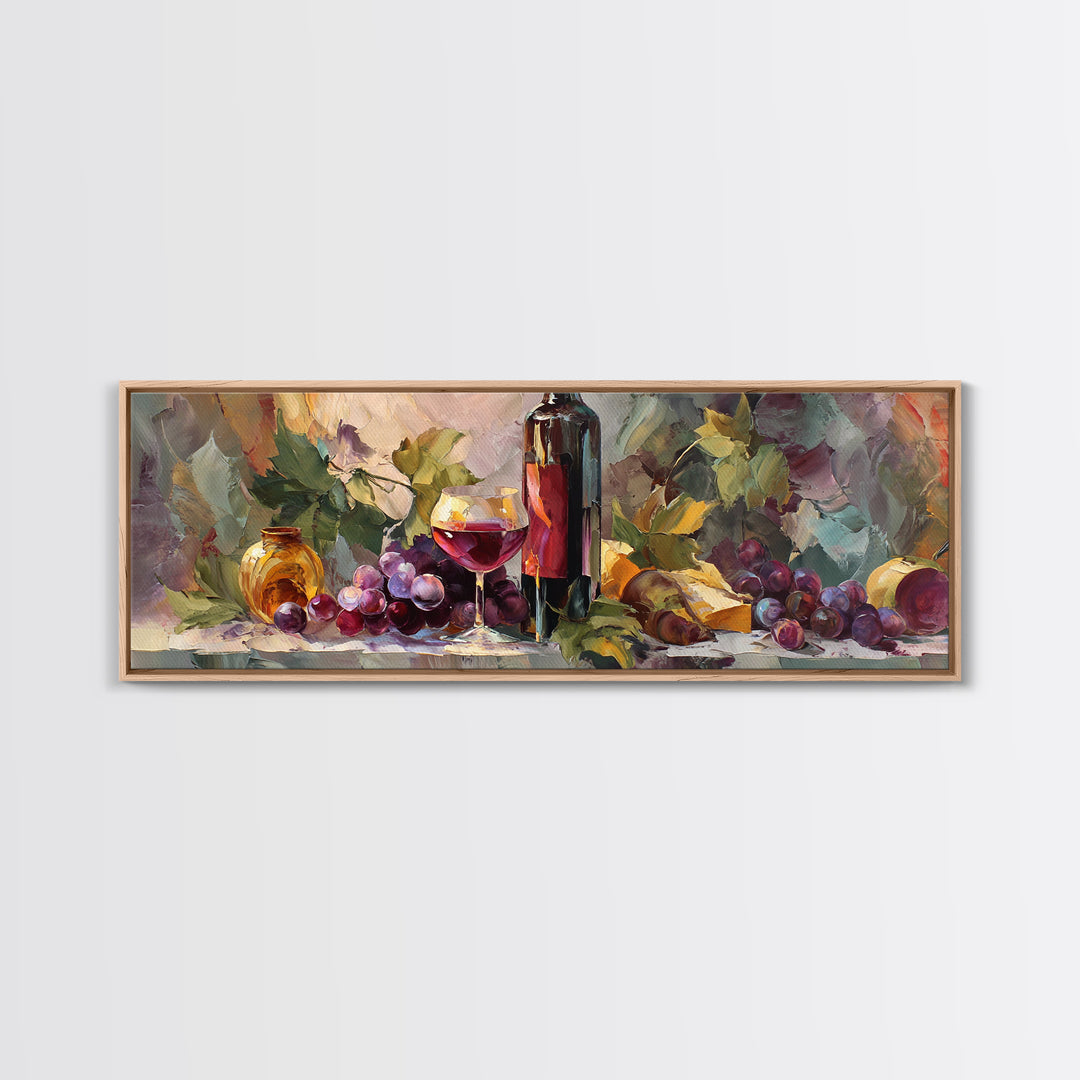 Red Wine Swirl Abstract Framed Canvas Print, Winery Art, Room Decor, Winery Decor, Abstract Art, Vineyard, Printable Wall Art, WIN-3x1-23
