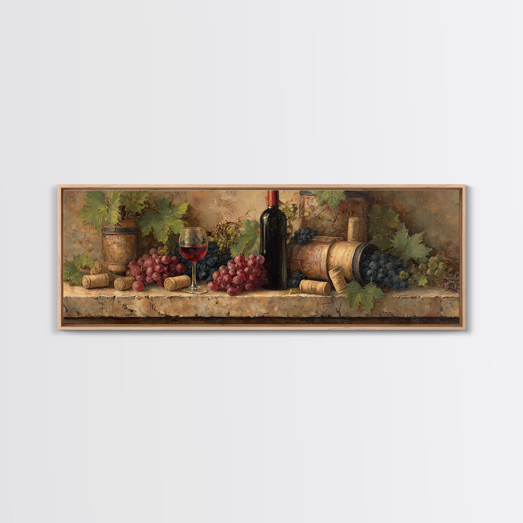 Corks Arranged as Geometric Pattern Canvas Print, Winery Art, Kitchen Decor, Winery Decor, Fine Art, Vineyard, Gallery Wall Art, WIN-3x1-34