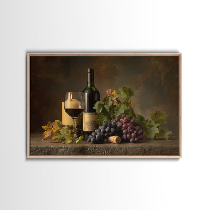 Wine Tasting Flight Rendered as Elegant Still Canvas Print, Winery Art, Wall Art Print, Winery Decor, Fine Art, Vineyard, WIN-3x2-62