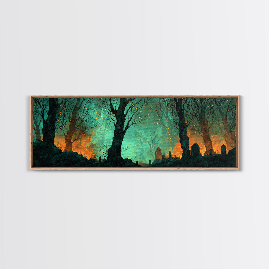 The Star-Seer Of Black Dunwich, Lovecraftian Wall Art, Extra Wide Wall Art, Canvas Print, Halloween Home Decor, Gothic Wall Art