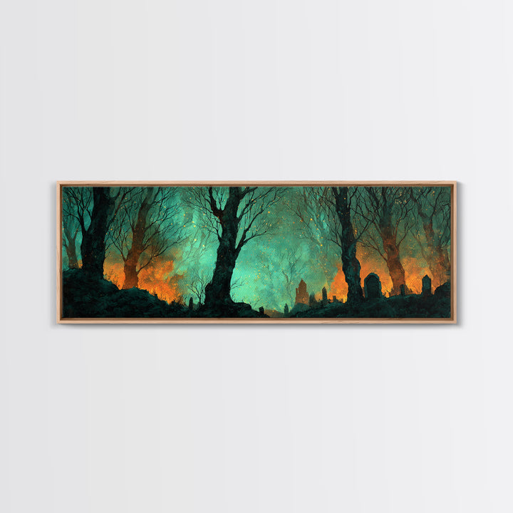 The Star-Seer Of Black Dunwich, Lovecraftian Wall Art, Extra Wide Wall Art, Canvas Print, Halloween Home Decor, Gothic Wall Art