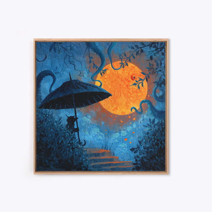 The Umbrella Of The Outer Rain, Gothic Home Decor, Square Wall Art, Canvas Print, Halloween Home Decor, Gothic Wall Art, Halloween Decor