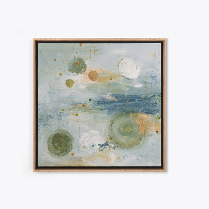 Abstract Circles Suggesting Calm Movement Canvas Print, Waiting Room Art, Abstract, Waiting Room Decor, Abstract Art, Calm, WRA-1x1-10