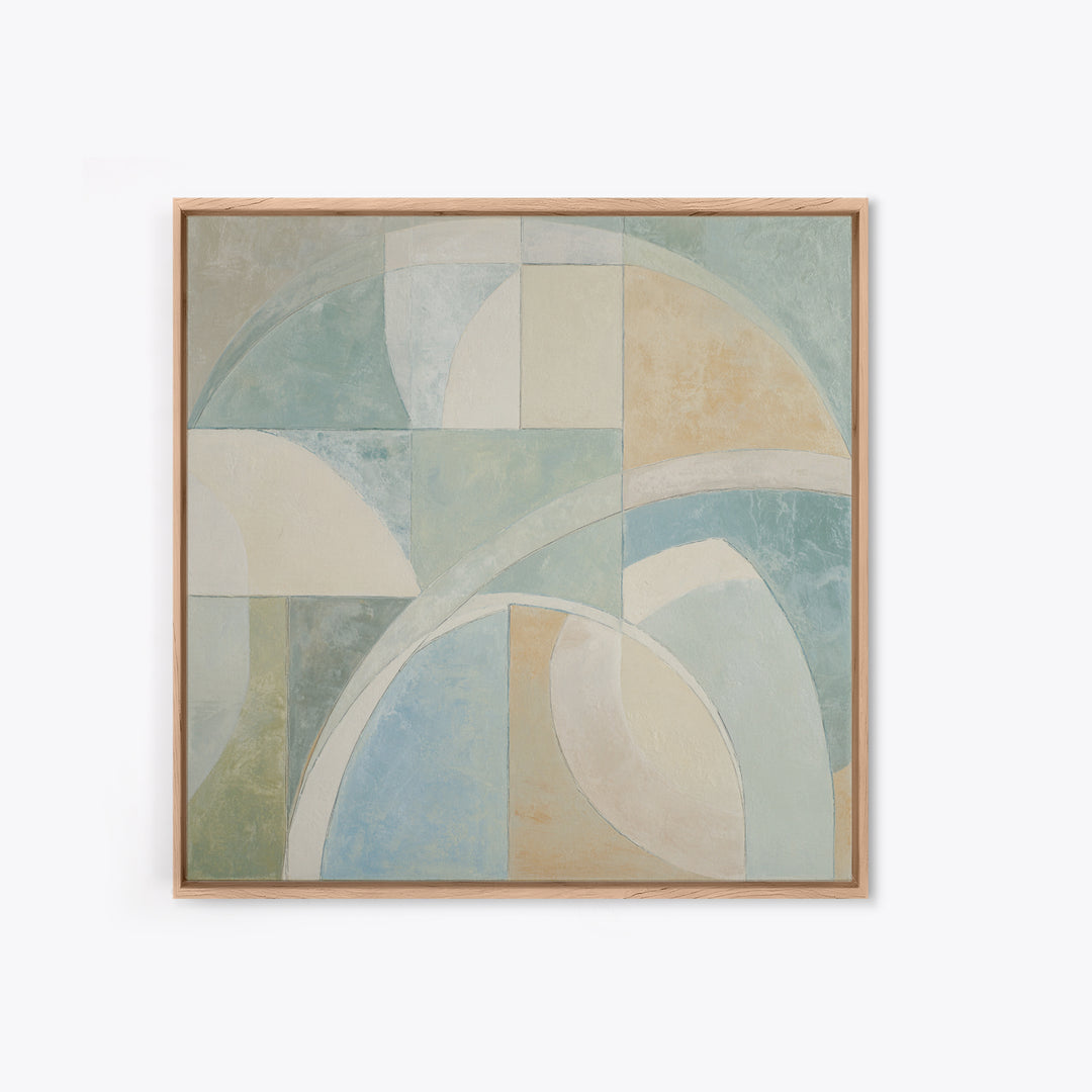Modern Neutral Arch Abstraction Framed Canvas Print, Waiting Room Art, Therapy Office Decor, Waiting Room Decor, Fine Art, Calm, WRA-1x1-21