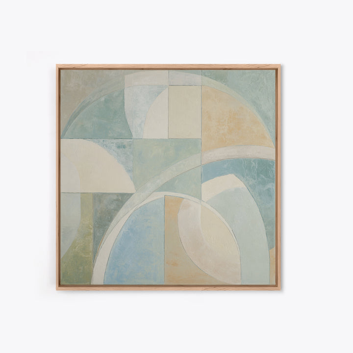 Modern Neutral Arch Abstraction Framed Canvas Print, Waiting Room Art, Therapy Office Decor, Waiting Room Decor, Fine Art, Calm, WRA-1x1-21