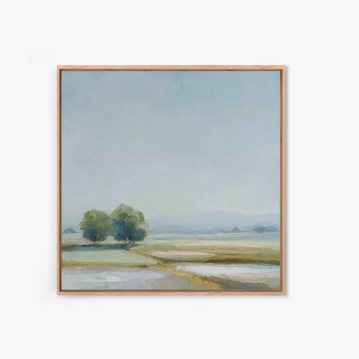 Open Field with Distant Tree Canvas Print, Waiting Room Art, Printable Art, Waiting Room Decor, Calm, Digital Art Print, WRA-1x1-23