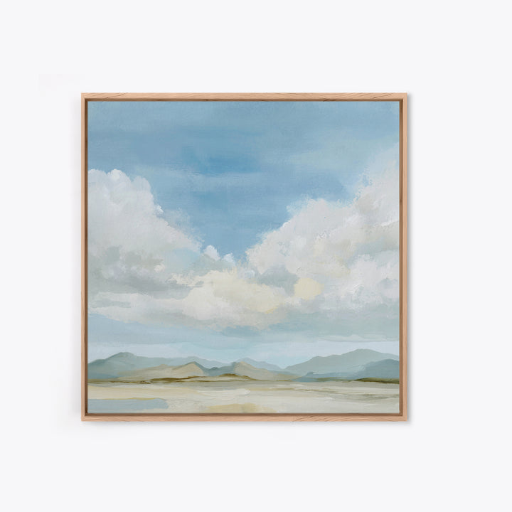 Calming Landscape with Open Sky and Gentle Canvas Print, Waiting Room Art, Modern Decor, Waiting Room Decor, Fine Art, Calm, WRA-1x1-25