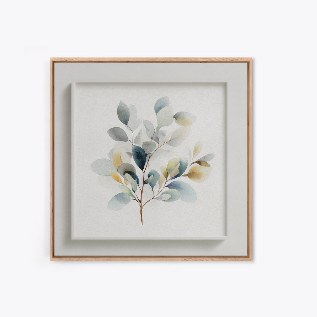 Neutral Botanical Branch Canvas Print, Waiting Room Art, Office Wall Art, Waiting Room Decor, Fine Art, Calm, Dental Wall Art, WRA-1x1-3
