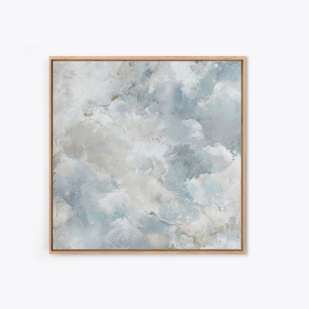 Light Marble Texture Abstract Framed Canvas Print, Waiting Room Art, Art, Waiting Room Decor, Fine Art, Calm, Bauhaus Print, WRA-1x1-48