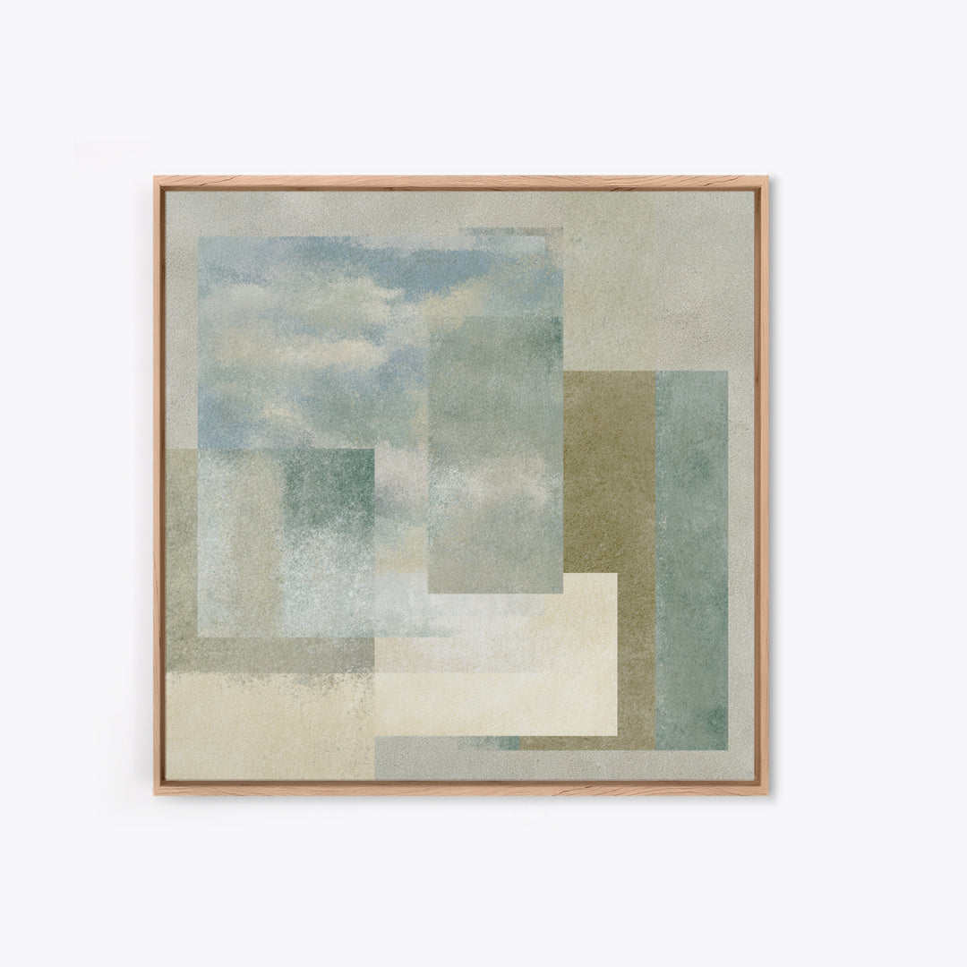 Minimal Geometric Composition Framed Canvas Print, Waiting Room Art, Fine Art Print, Waiting Room Decor, Abstract Art, Calm, WRA-1x1-53