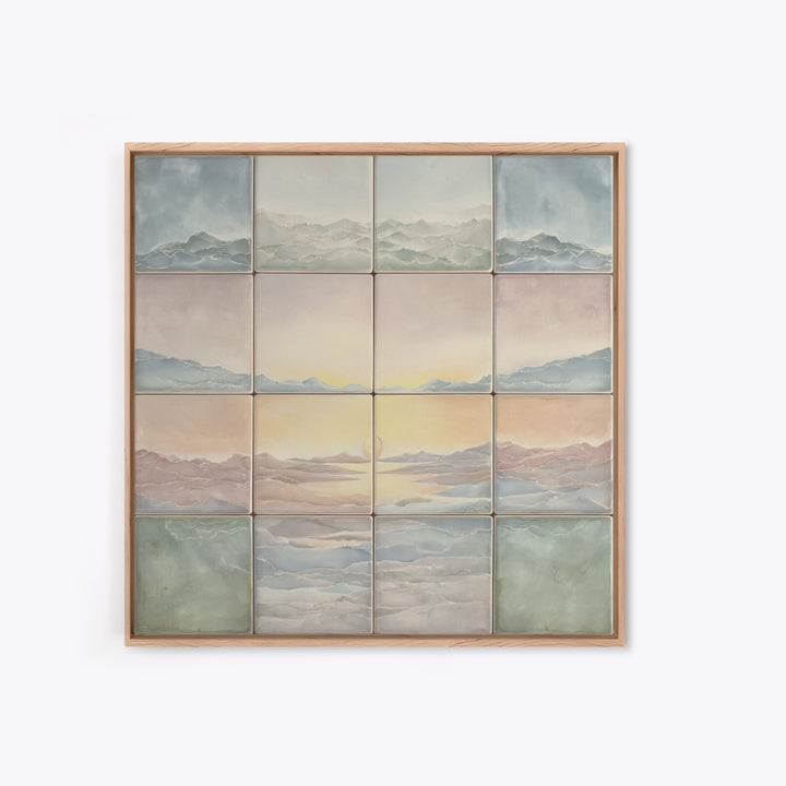 Warm Desert Sunrise Framed Canvas Print, Waiting Room Art, Photography Print, Waiting Room Decor, Calm, Minimalist Decor, WRA-1x1-61