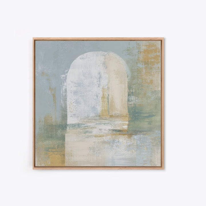 Modern Neutral Arch Abstraction Canvas Print, Waiting Room Art, Neutral Decor, Waiting Room Decor, Abstract Art, Calm, WRA-1x1-69
