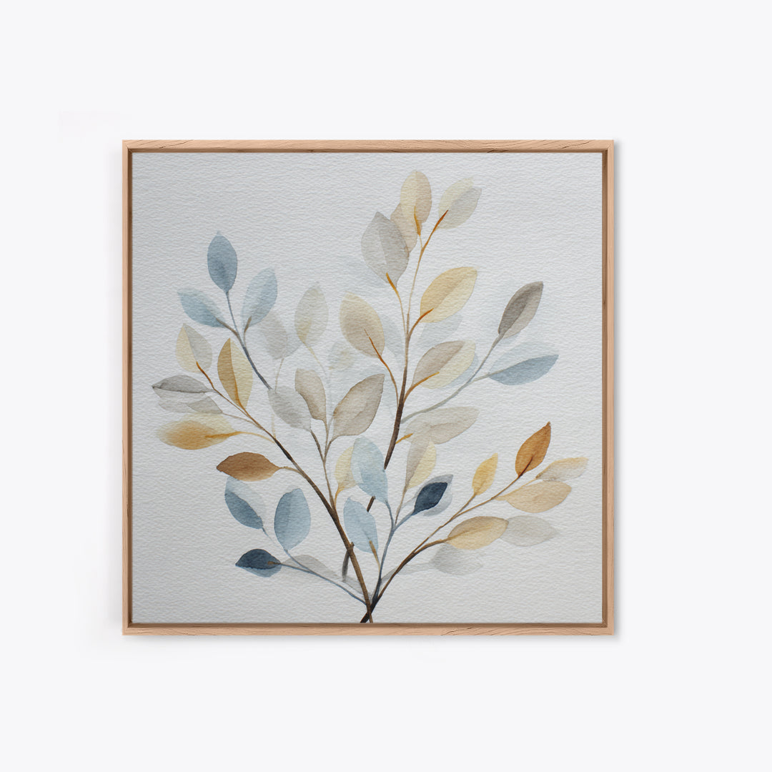 Neutral Botanical Branch Canvas Print, Waiting Room Art, Modern Decor, Waiting Room Decor, Fine Art, Calm, Home Decor, WRA-1x1-75