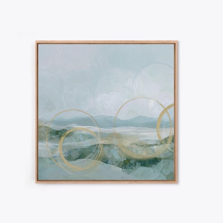Abstract Circles Suggesting Calm Movement Canvas Print, Waiting Room Art, Neutral Decor, Waiting Room Decor, Fine Art, Calm, WRA-1x1-82