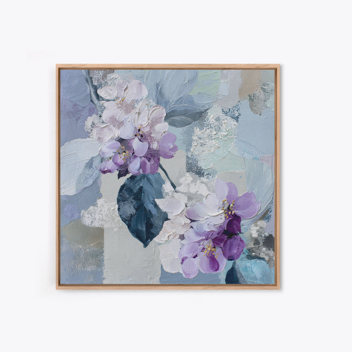 Soft Lavender Botanical Still Life Canvas Print, Waiting Room Art, Dental Art, Waiting Room Decor, Watercolor Art, Calm, WRA-1x1-92
