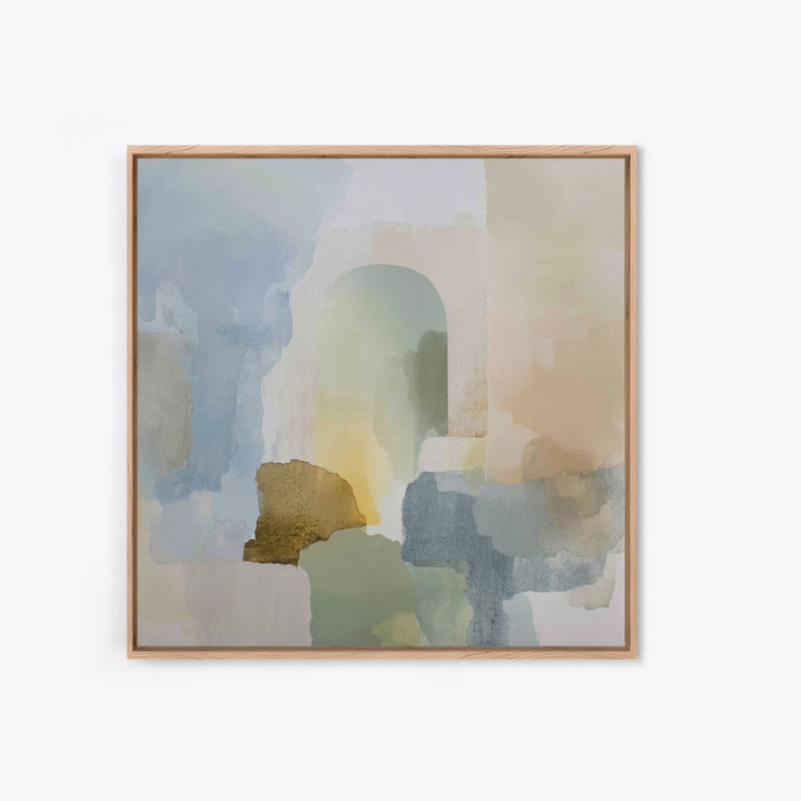 Modern Neutral Arch Abstraction Framed Canvas Print, Waiting Room Art, Luxury Decor, Waiting Room Decor, Abstract Art, Calm, WRA-1x1-93