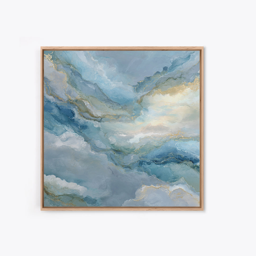 Soft Abstract Waves Canvas Print, Waiting Room Art, Boho Decor, Waiting Room Decor, Abstract Art, Calm, Printable Wall Art, WRA-1x1-98