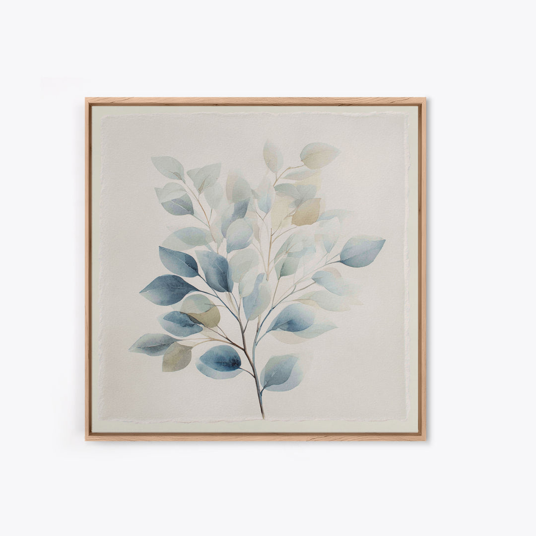 Neutral Botanical Branch Canvas Print, Waiting Room Art, Wall Art, Waiting Room Decor, Oil Painting, Calm, Floral Wall Art, WRA-1x1-99