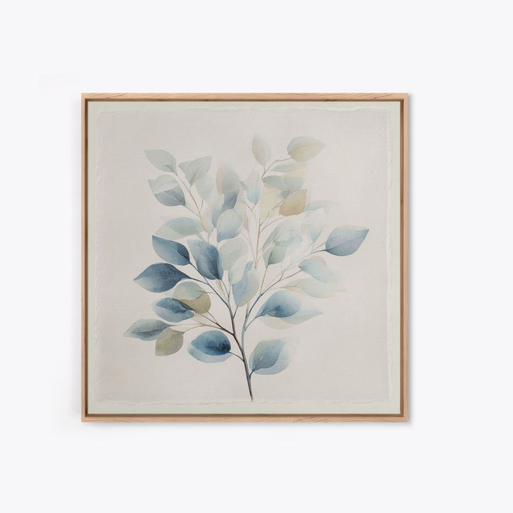 Neutral Botanical Branch Canvas Print, Waiting Room Art, Wall Art, Waiting Room Decor, Oil Painting, Calm, Floral Wall Art, WRA-1x1-99