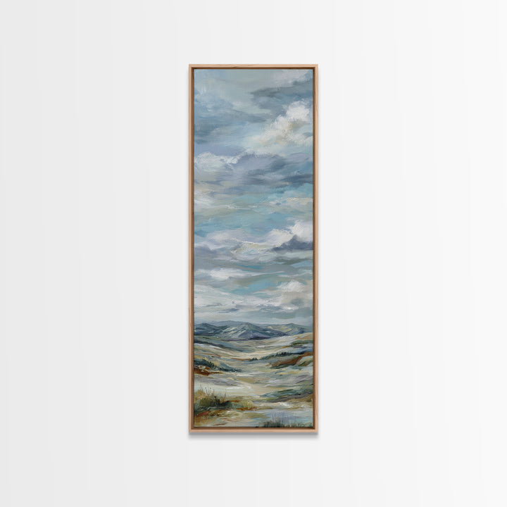 Large Cloudscape with Hopeful Light Canvas Print, Waiting Room Art, Office Art, Waiting Room Decor, Calm, Gallery Decor, WRA-1x3-100