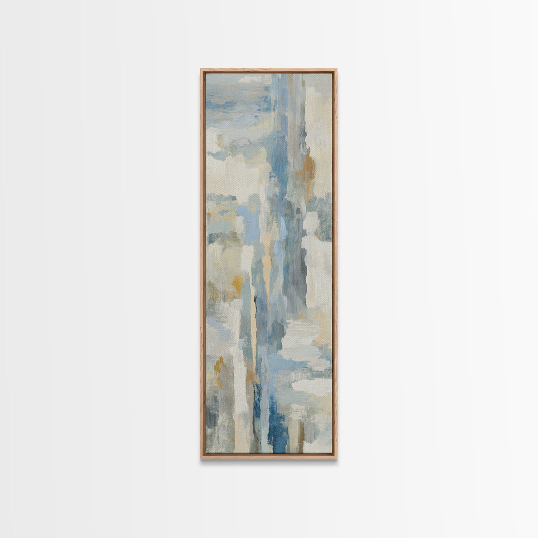 Light Marble Texture Abstract Canvas Print, Waiting Room Art, Boho Decor, Waiting Room Decor, Abstract Art, Calm, WRA-1x3-12