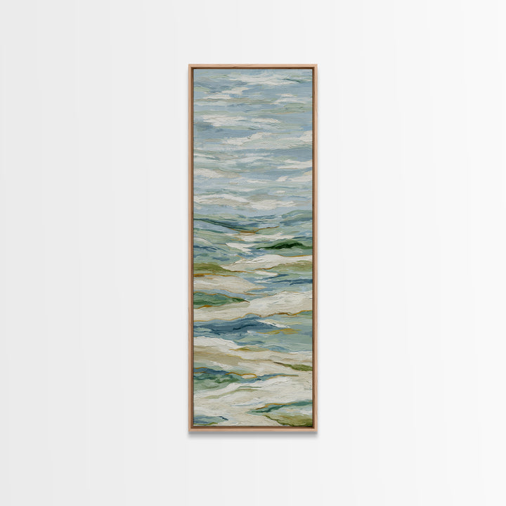 Soft Abstract Waves Canvas Print, Waiting Room Art, Therapy Office Decor, Waiting Room Decor, Fine Art, Calm, Art Print, WRA-1x3-14
