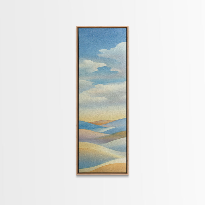 Warm Desert Sunrise Canvas Print, Waiting Room Art, Wall Decor, Waiting Room Decor, Fine Art, Calm, Minimalist Wall Art, WRA-1x3-25