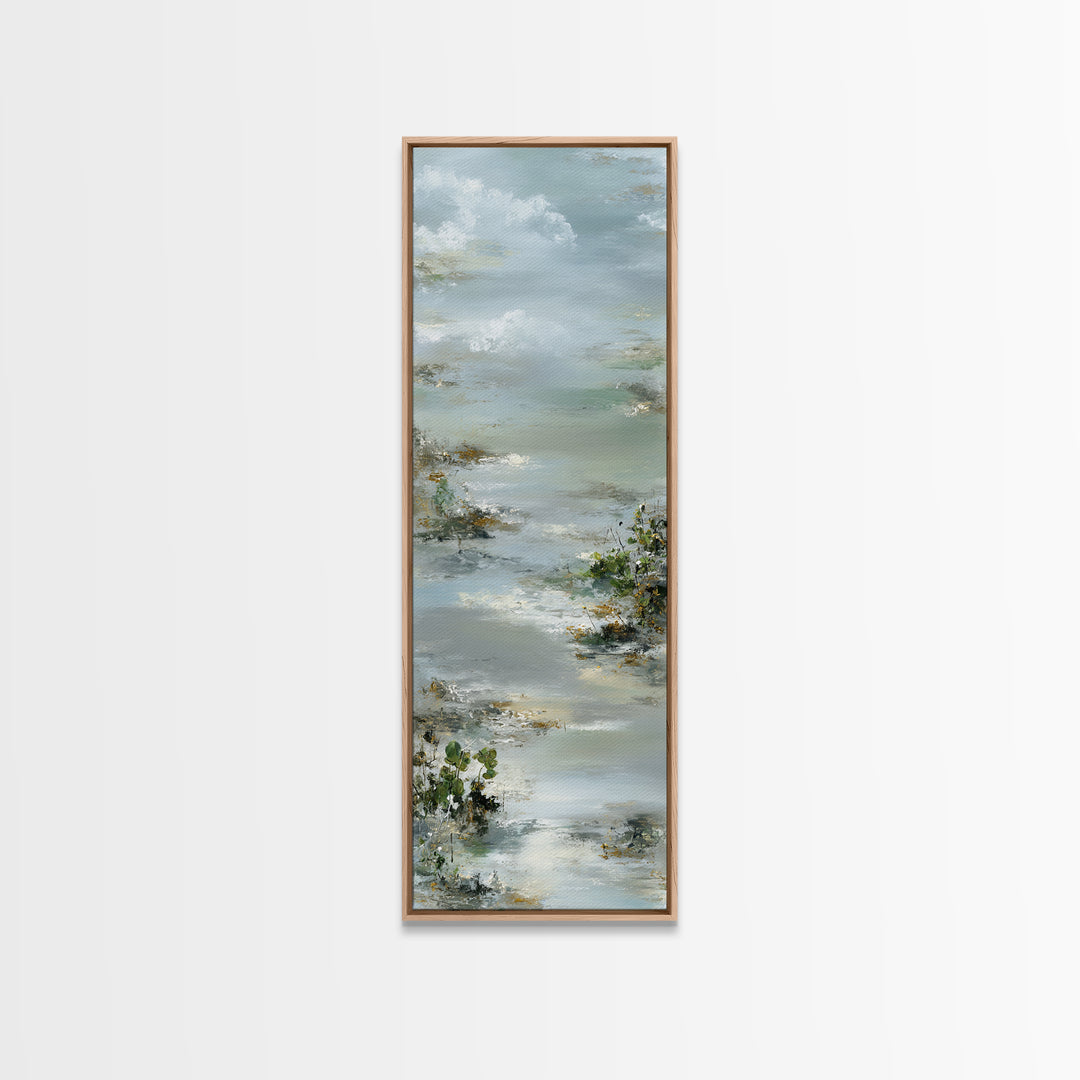 Soft Lavender Botanical Still Life Canvas Print, Waiting Room Art, Textured Painting, Waiting Room Decor, Watercolor Art, Calm, WRA-1x3-32