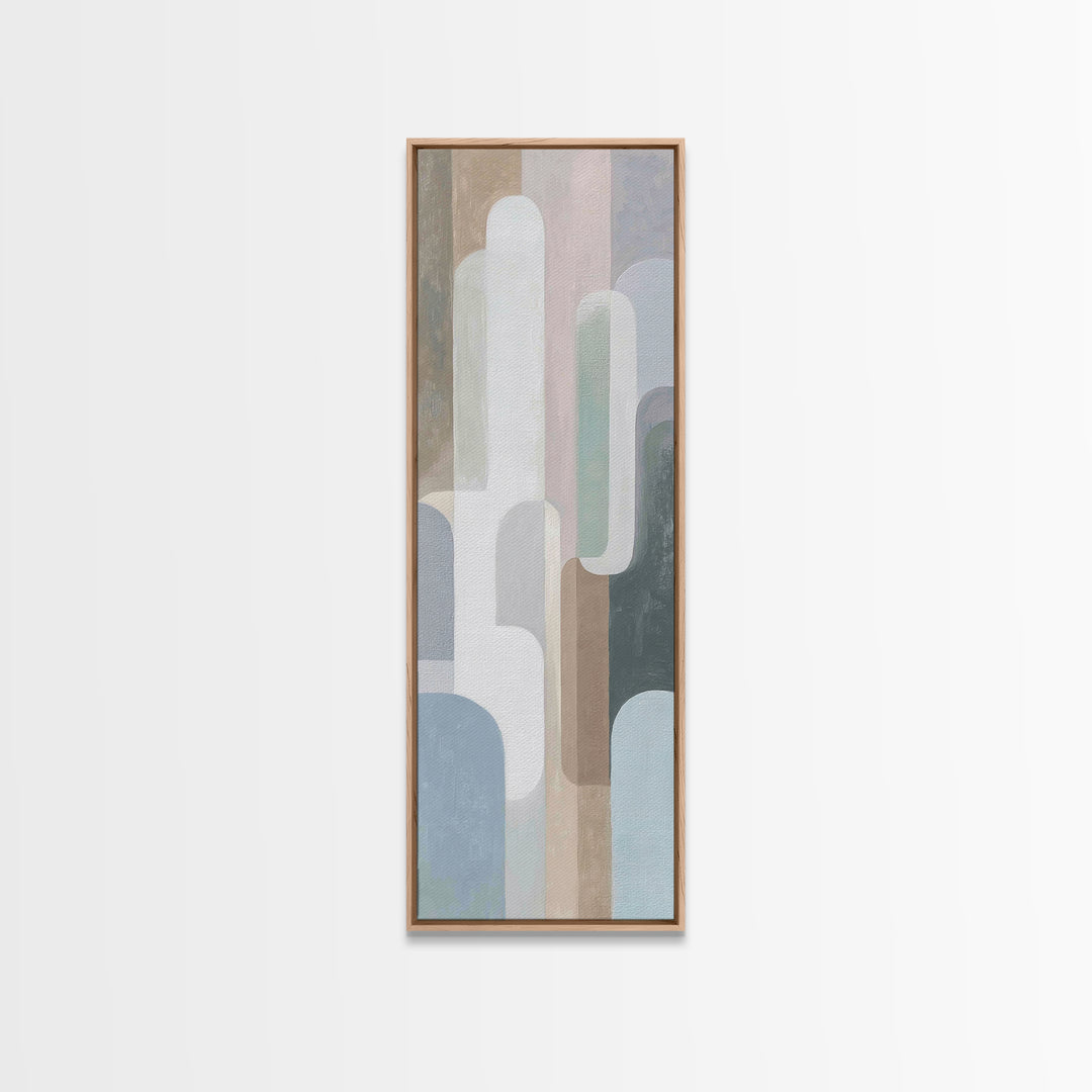 Modern Neutral Arch Abstraction Canvas Print, Waiting Room Art, Wall Sculpture, Waiting Room Decor, Calm, Dog Wall Art, WRA-1x3-33