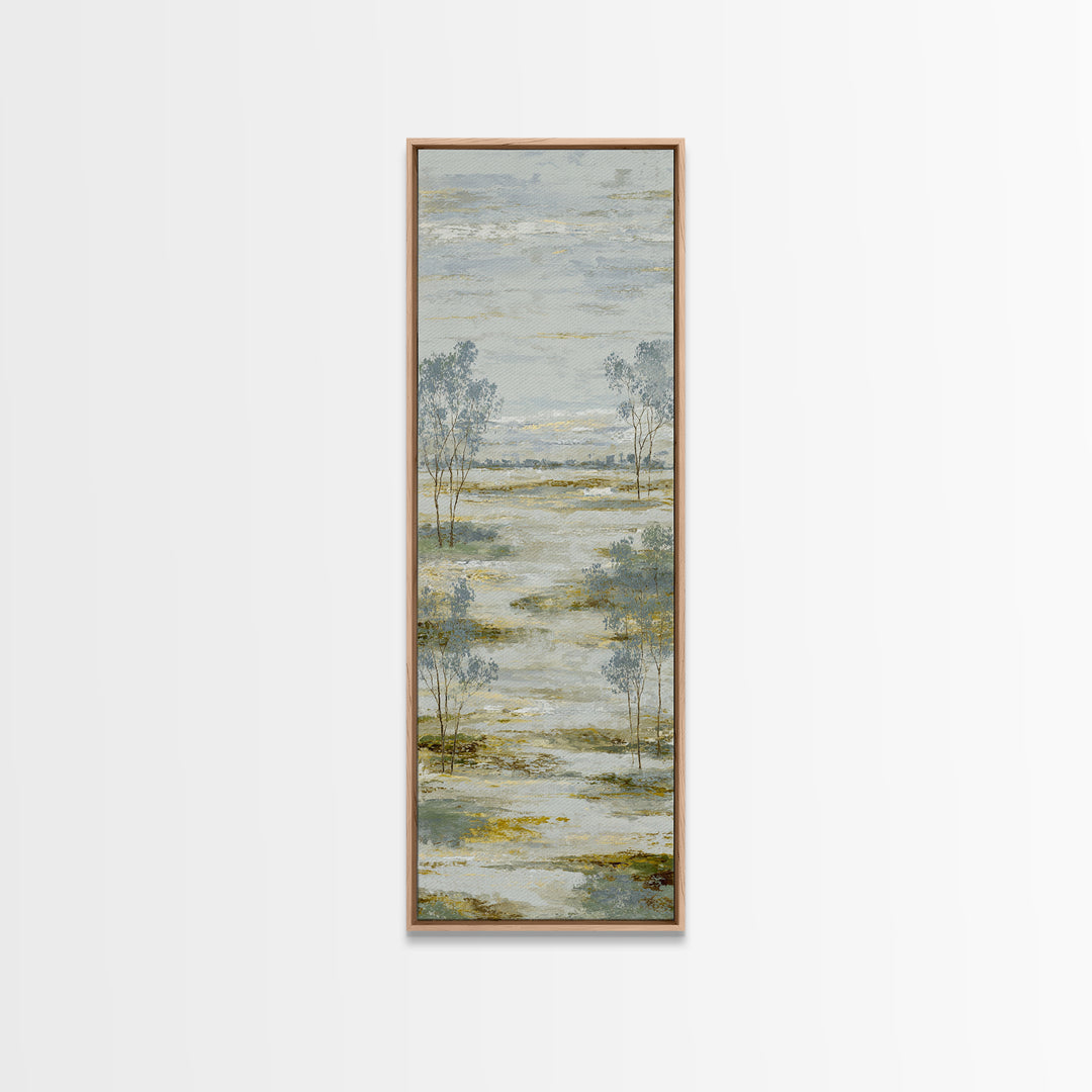 Open Field with Distant Tree Canvas Print, Waiting Room Art, Wall Art, Waiting Room Decor, Fine Art, Calm, Floral Wall Art, WRA-1x3-35
