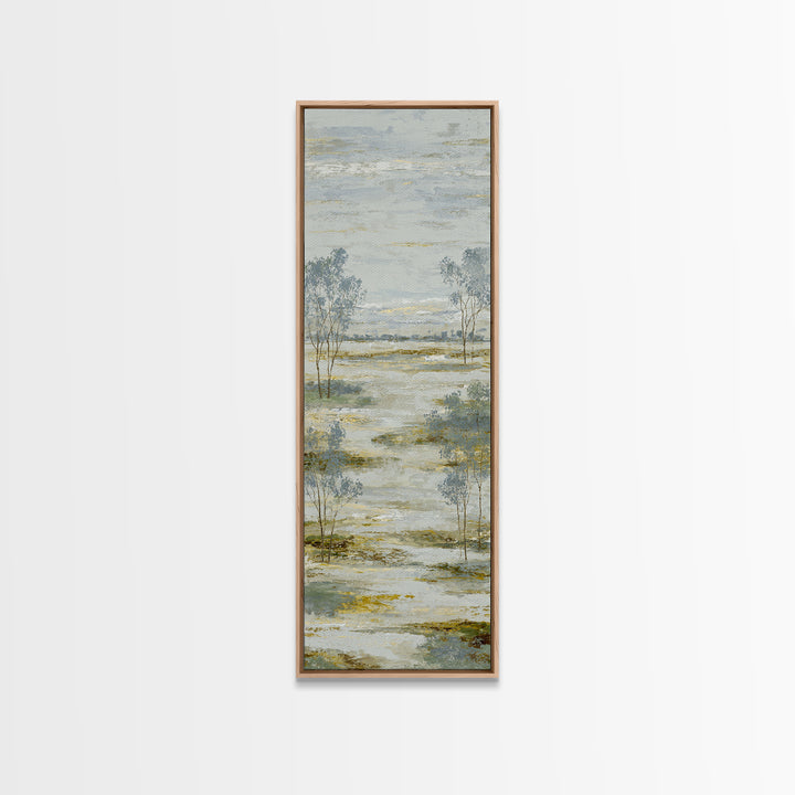 Open Field with Distant Tree Canvas Print, Waiting Room Art, Wall Art, Waiting Room Decor, Fine Art, Calm, Floral Wall Art, WRA-1x3-35