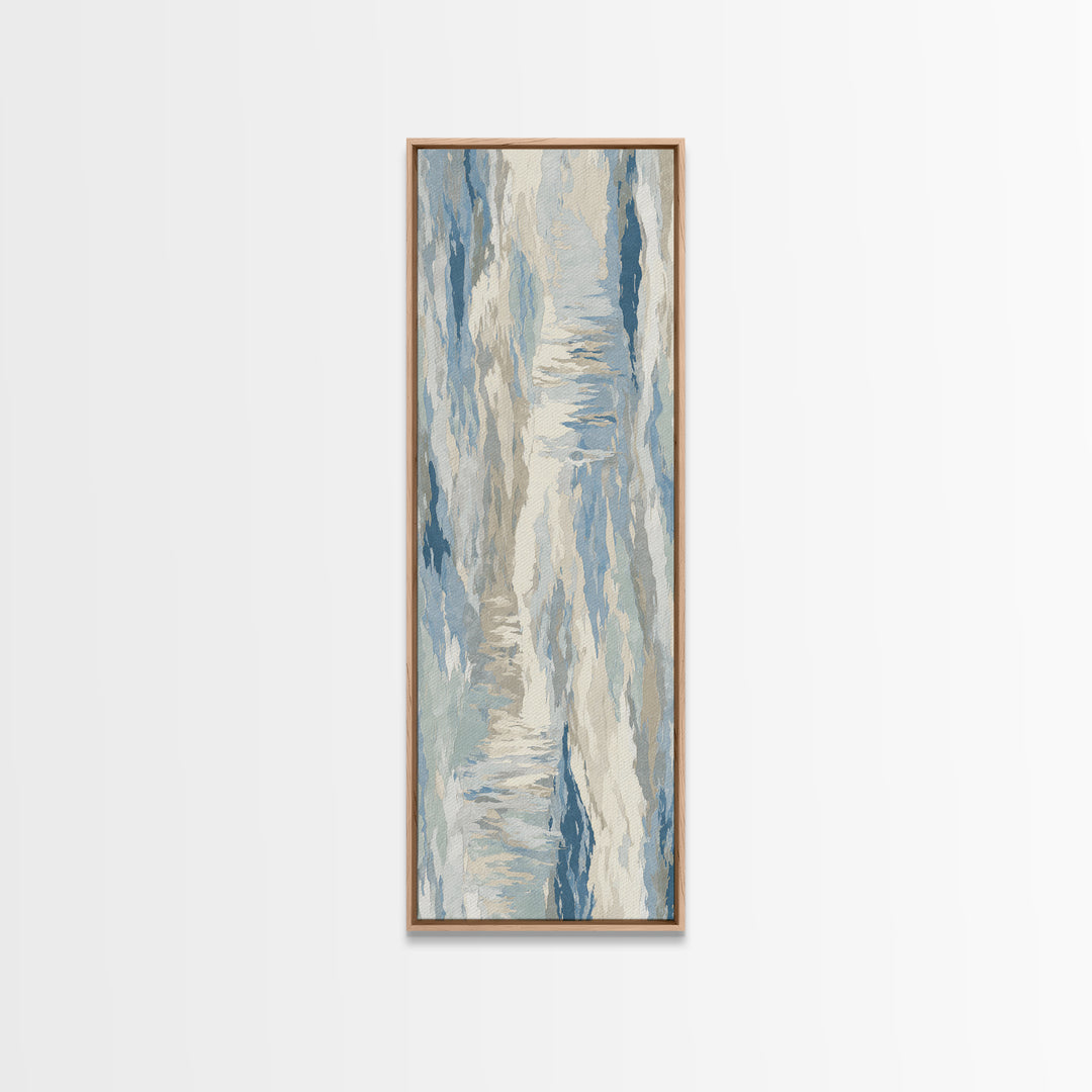 Soft Abstract Waves Canvas Print, Waiting Room Art, Therapy Office Decor, Waiting Room Decor, Fine Art, Calm, Art Print, WRA-1x3-38