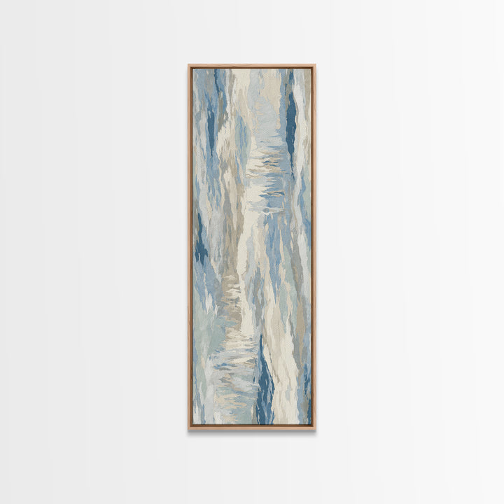 Soft Abstract Waves Canvas Print, Waiting Room Art, Therapy Office Decor, Waiting Room Decor, Fine Art, Calm, Art Print, WRA-1x3-38