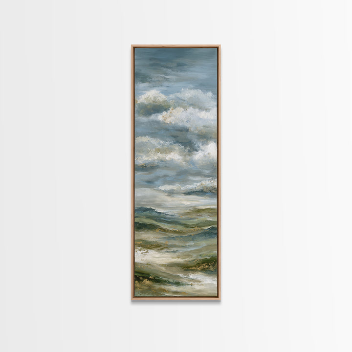 Large Cloudscape with Hopeful Light Framed Canvas Print, Waiting Room Art, Fine Art Print, Waiting Room Decor, Fine Art, Calm, WRA-1x3-4