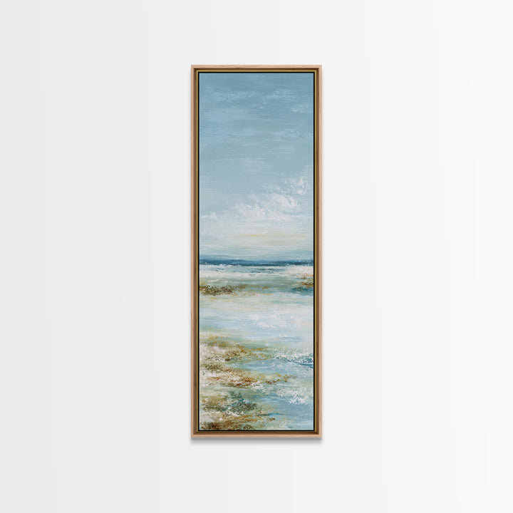 Peaceful Lake Reflection at Dawn Framed Canvas Print, Waiting Room Art, Office Wall Art, Waiting Room Decor, Fine Art, Calm, WRA-1x3-64