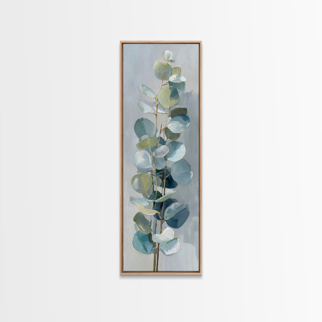 Clean Eucalyptus Leaf Study Canvas Print, Waiting Room Art, Art Print, Waiting Room Decor, Fine Art, Calm, Abstract Art, WRA-1x3-77