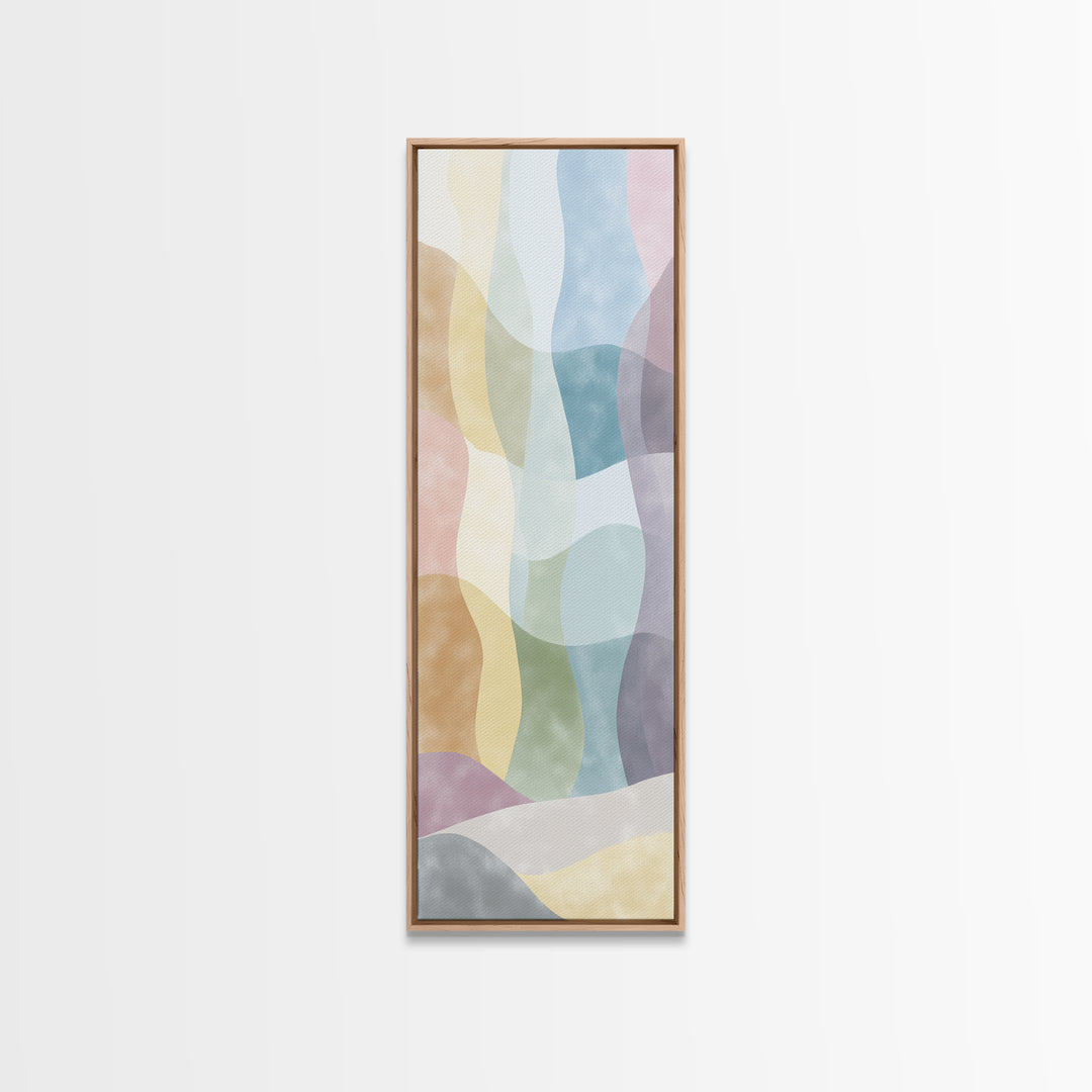 Pastel Rainbow Shapes for Pediatric Spaces Canvas Print, Waiting Room Art, Photography Print, Waiting Room Decor, Abstract Art, WRA-1x3-78