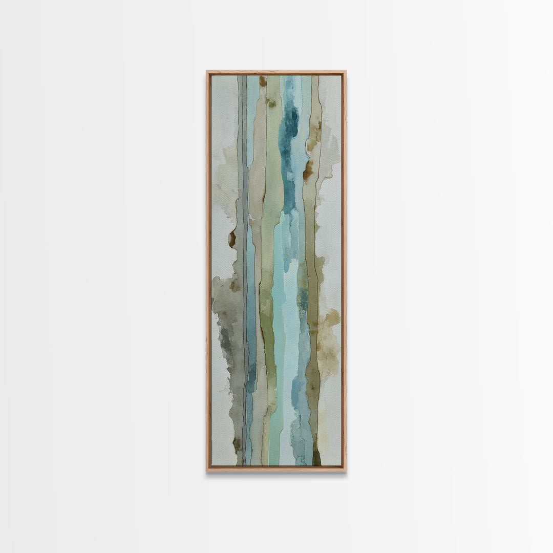 Modern Neutral Arch Abstraction Canvas Print, Waiting Room Art, Floral Wall Art, Waiting Room Decor, Abstract Art, Calm, WRA-1x3-81