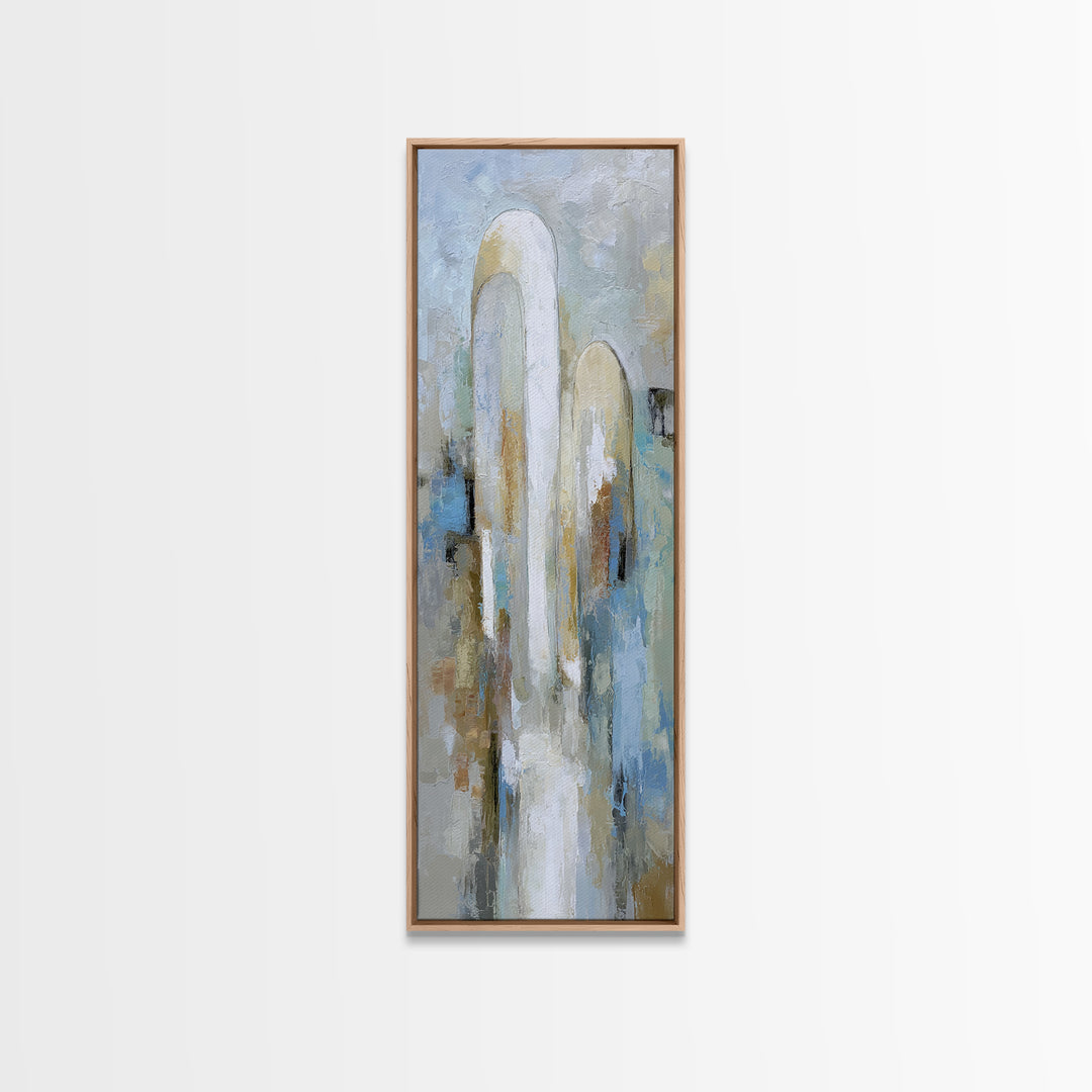 Modern Neutral Arch Abstraction Canvas Print, Waiting Room Art, Neutral Decor, Waiting Room Decor, Abstract Art, Calm, WRA-1x3-9