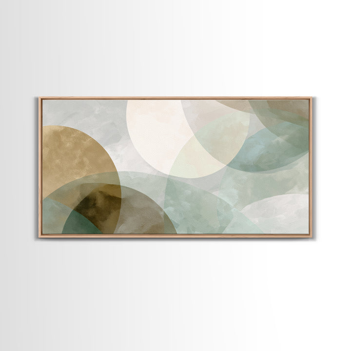 Minimal Geometric Composition Framed Canvas Print, Waiting Room Art, Home Decor, Waiting Room Decor, Fine Art, Calm, Modern Art, WRA-2x1-1