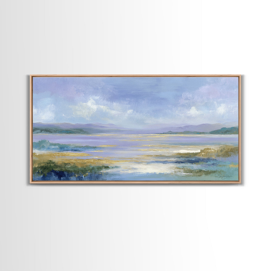 Soft Lavender Botanical Still Life Framed Canvas Print, Waiting Room Art, Fine Art Print, Waiting Room Decor, Watercolor Art, WRA-2x1-16