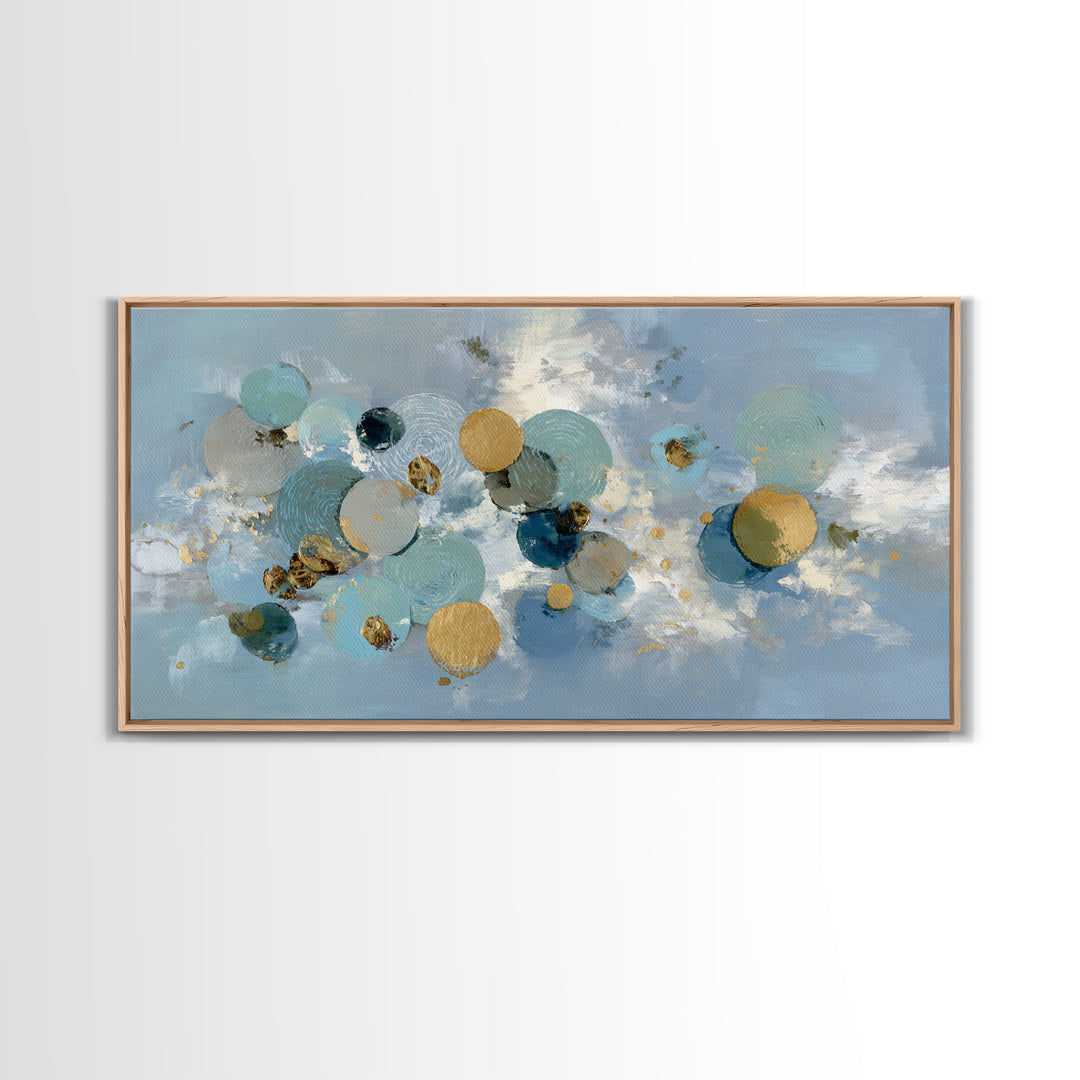 Abstract Circles Suggesting Calm Movement Canvas Print, Waiting Room Art, Waiting Room Decor, Abstract Art, Calm, WRA-2x1-54