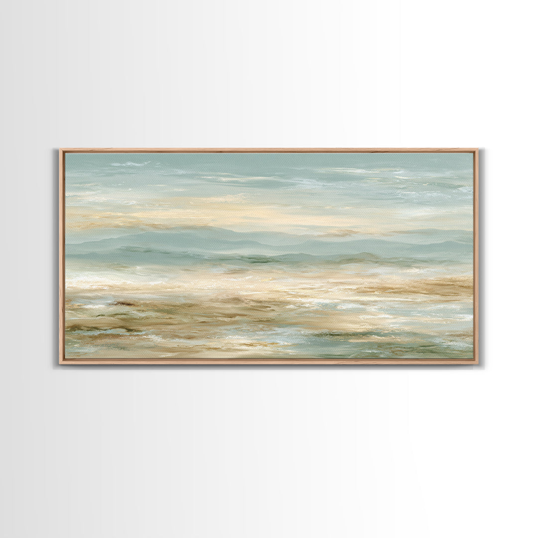 Warm Desert Sunrise Canvas Print, Waiting Room Art, Wall Decor, Waiting Room Decor, Fine Art, Calm, Minimalist Wall Art, WRA-2x1-57