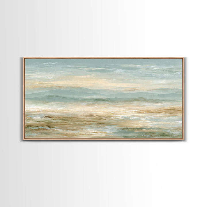 Warm Desert Sunrise Canvas Print, Waiting Room Art, Wall Decor, Waiting Room Decor, Fine Art, Calm, Minimalist Wall Art, WRA-2x1-57