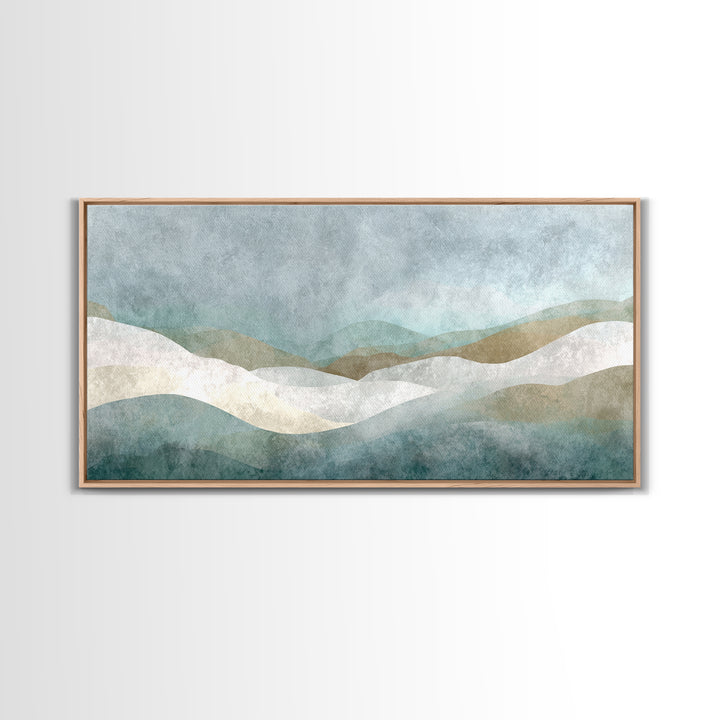 Minimal Geometric Composition Canvas Print, Waiting Room Art, Abstract Art, Waiting Room Decor, Calm, Landscape, WRA-2x1-73
