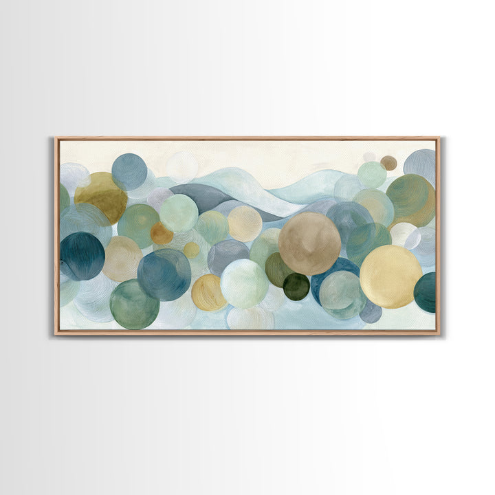 Abstract Circles Suggesting Calm Movement Canvas Print, Waiting Room Art, Waiting Room Decor, Abstract Art, Calm, WRA-2x1-78