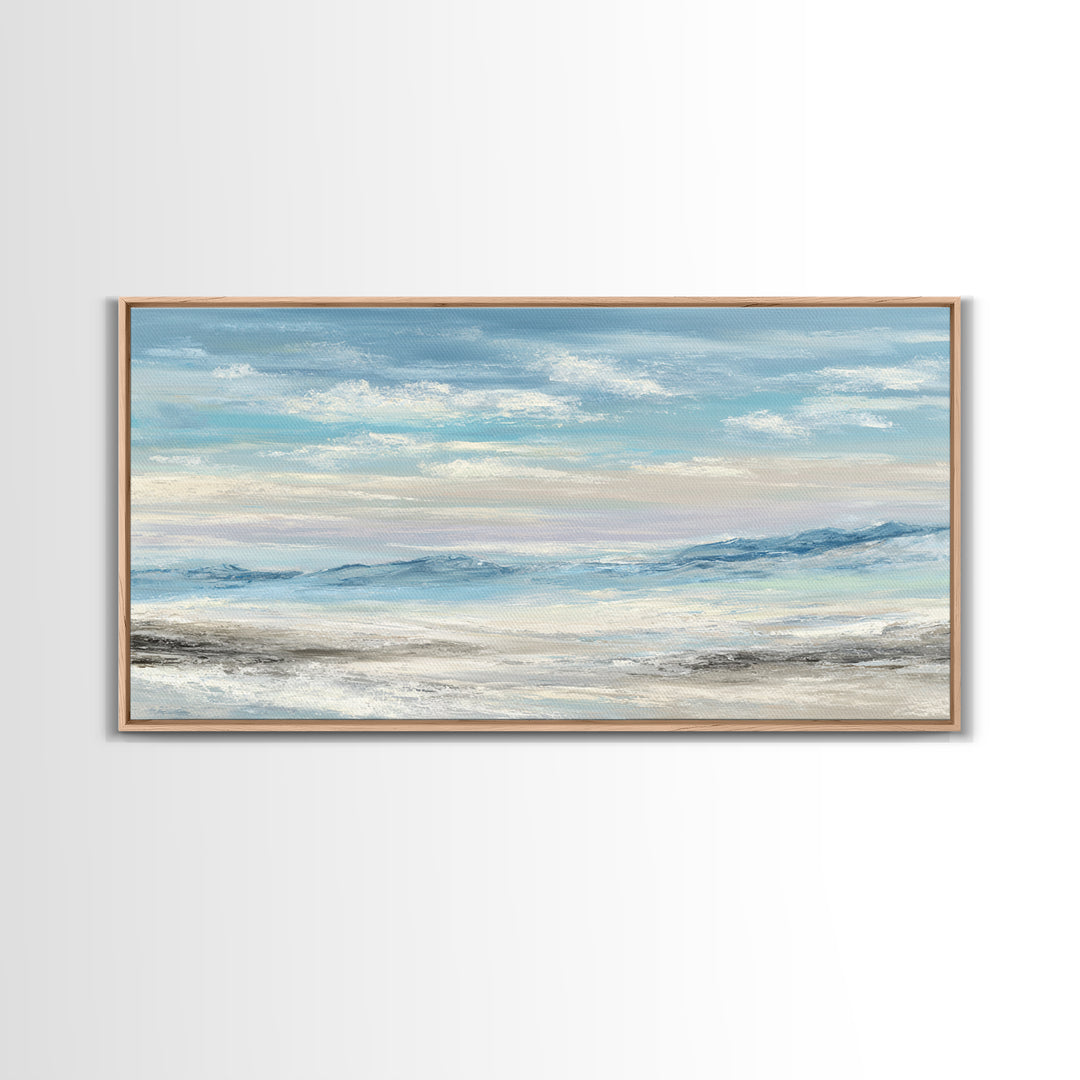 Calming Landscape with Open Sky and Gentle Canvas Print, Waiting Room Art, Living Room Wall Art, Waiting Room Decor, Calm, WRA-2x1-93