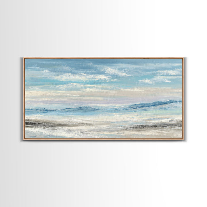 Calming Landscape with Open Sky and Gentle Canvas Print, Waiting Room Art, Living Room Wall Art, Waiting Room Decor, Calm, WRA-2x1-93