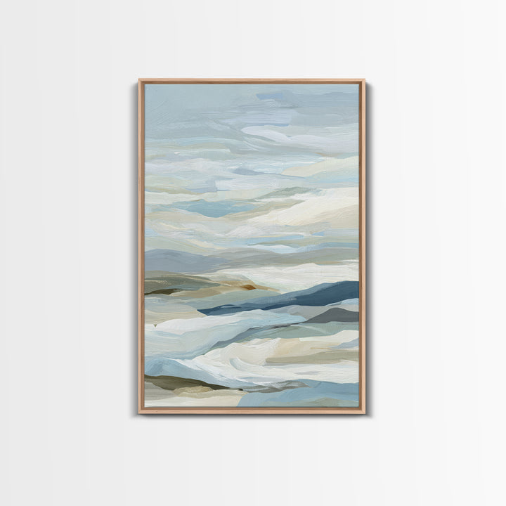 Soft Abstract Waves Canvas Print, Waiting Room Art, Luxury Decor, Waiting Room Decor, Abstract Art, Calm, Original Art, WRA-2x3-10